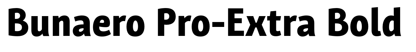 Bunaero Pro-Extra Bold